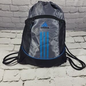 ADIDAS Backpack Back Pack Sackpack Sack Bookbag Book Bag Gym Beach Duffle Bag‎